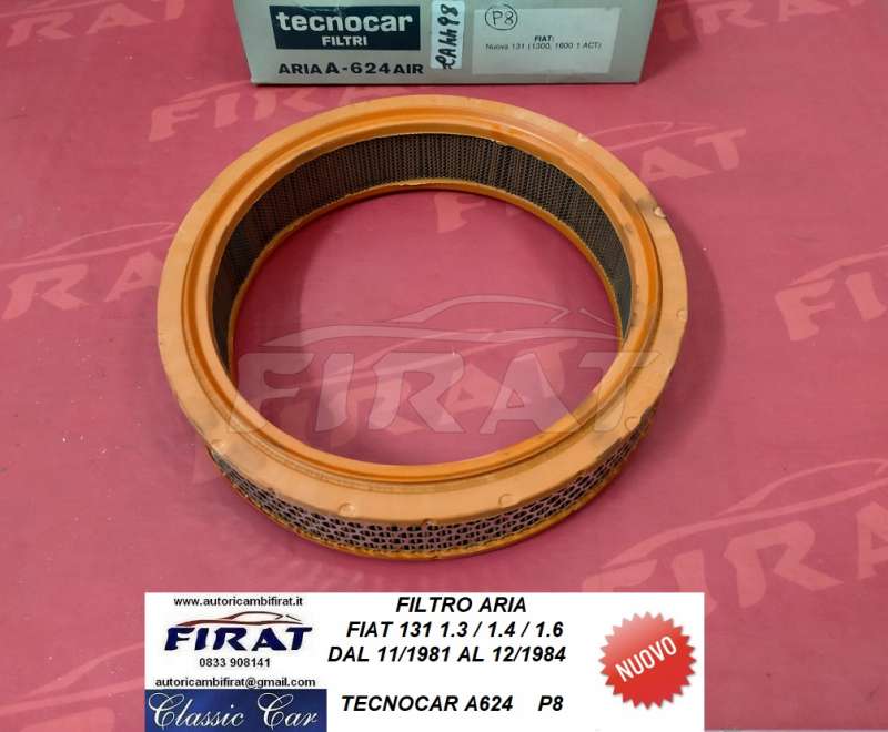 FILTRO ARIA FIAT 131 1.3/1.4/1.6 81 - 84 (A624)